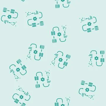 Pipeline big data glyph seamless pattern Stock Illustration