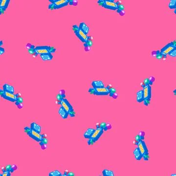 Pipeline big data isometric icon seamless pattern Stock Illustration