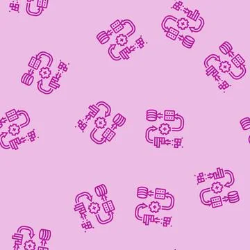 Pipeline big data line seamless pattern Stock Illustration