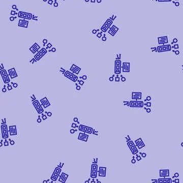 Pipeline big data line vector seamless pattern Stock Illustration