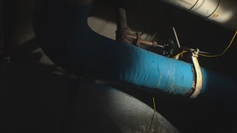 Pipeline in building infrastructure Stock Footage 209622613