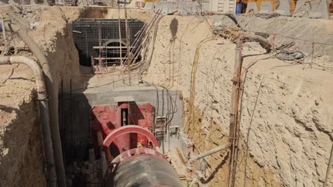 Pipeline construction underway Stock Footage 263718757