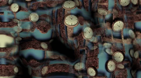 The pipeline deformation and rotation of the clock Stock Footage 49442861