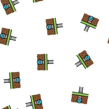 Pipeline of drainage vector seamless pattern Stock Illustration
