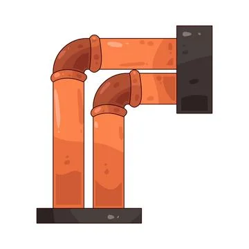 Pipeline illustration Stock Illustration