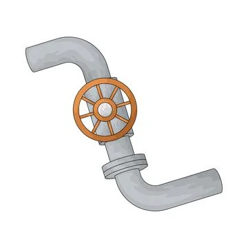 Pipeline illustration Stock Illustration