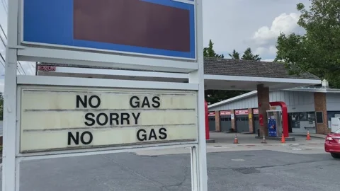 Pipeline Ransomware Hack Causes Gas Shortage Stock Footage 154503200