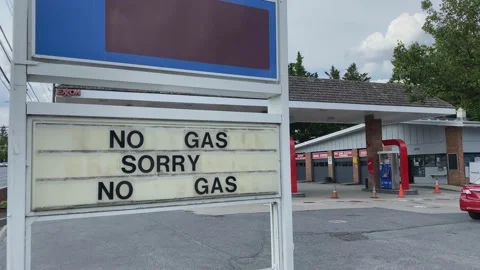 Pipeline Ransomware Hack Causes Gas Shortage Stock Footage 154503203