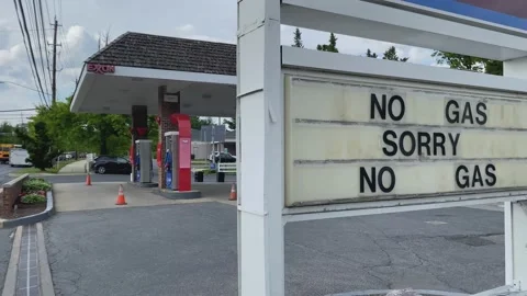 Pipeline Ransomware Hack Causes Gas Shortage Stock Footage 154503205