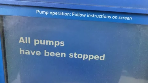 Pipeline Ransomware Hack Causes Gas Shortage Video stock 154503208