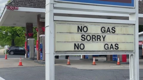 Pipeline Ransomware Hack Causes Gas Shortage Stock Footage 154503210