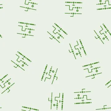 Pipeline system petroleum engineer glyph seamless pattern イラスト素材