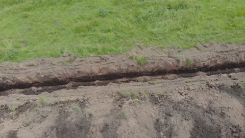 The Pipeline Trench Stock Footage 156258971