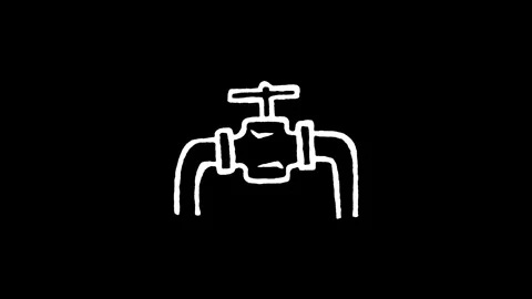 Pipeline Valve Control Flow Icon Stock Footage 345594314