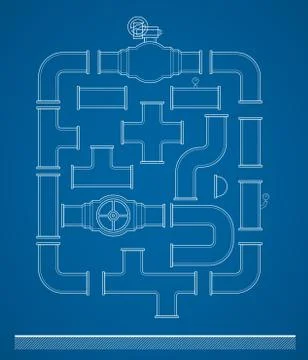 Pipeline vector collection Stock Illustration