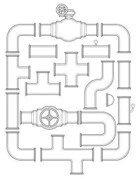 Pipeline vector collection Stock Illustration