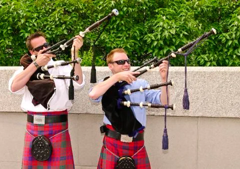 Piper attitude Stock-Fotos