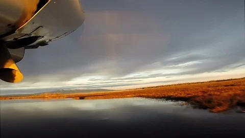 Piper Cub Propeller Flyover Stock Footage 106163460