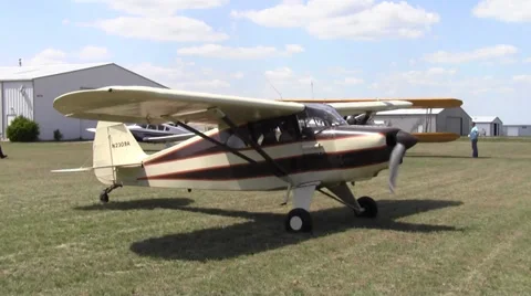 Piper Pacer Take Off Stock Footage 33578107