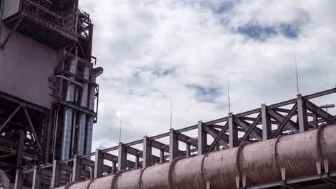Pipes and clouds Stock Footage 218902657