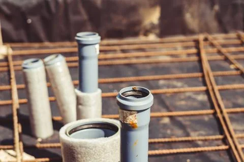 The pipes in the basement Stock Photos