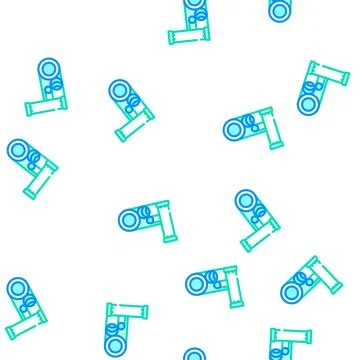 Pipes building material vector seamless pattern Stock Illustration