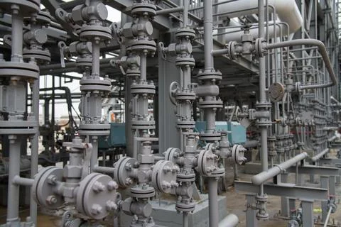 Pipes in the enterprise Stock Photos