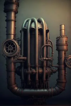 Pipes of haunting Stock Illustration