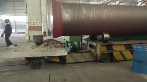 Pipes Manufacturing Process Stock Footage 62844457