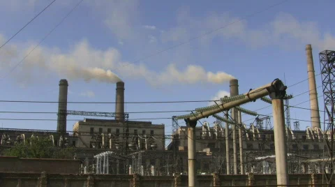 Pipes smoke. Stock Footage 194209