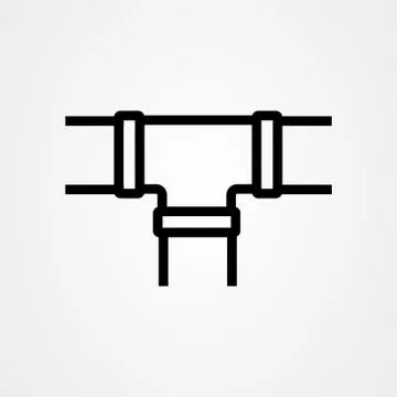 Pipes vector icon vector design. Water pipeline symbol. Stock Illustration