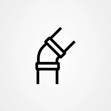Pipes vector icon vector design. Water pipeline symbol. Stock Illustration