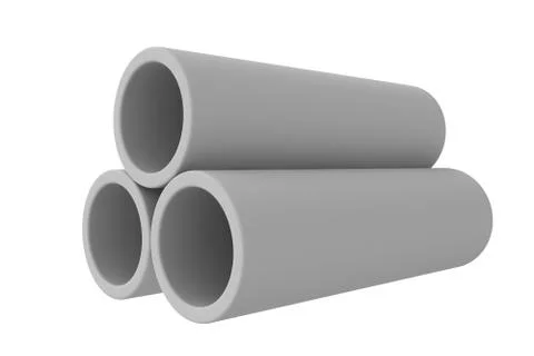 Pipes on a white background Illustrazione stock