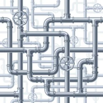 Pipes on white Stock-Illustration