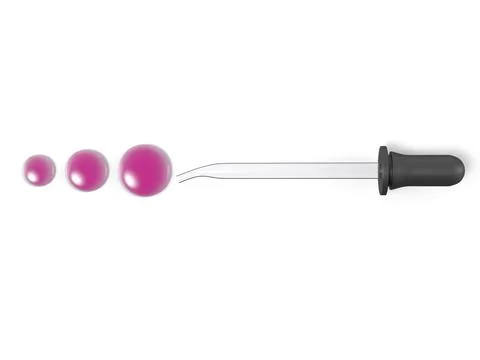 Pipette and drop Ilustração Stock