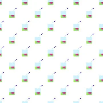 Pipette beaker pattern seamless vector Illustrazione stock