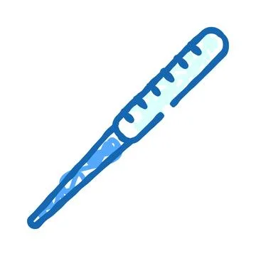 Pipette drawing tool for scientific liquid measurements Stock Illustration