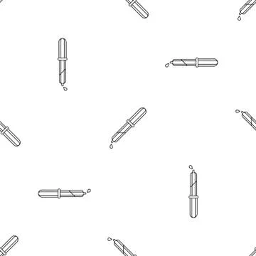 Pipette drop pattern seamless vector Stock Illustration