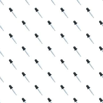 Pipette dropper pattern creating scientific laboratory background 库存插图