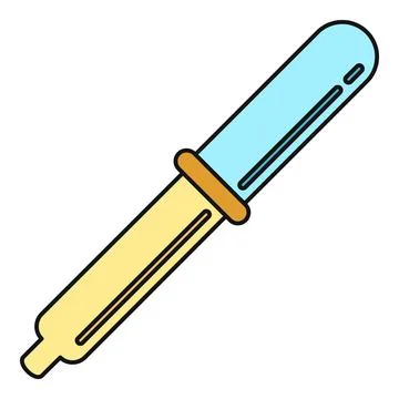 Pipette dropper tool for laboratory and science research Ilustração Stock