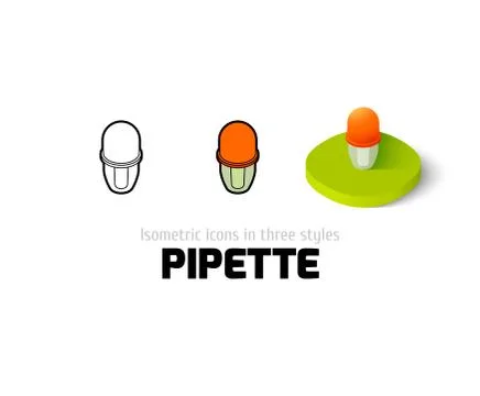 Pipette icon in different style Stock Illustration