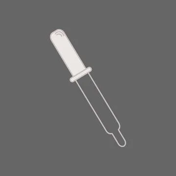 Pipette icon isolated on background. Element of medical, chemistry lab equipm Stock Illustration