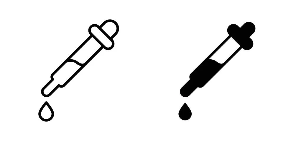 Pipette icon vector design illustrations Stock Illustration