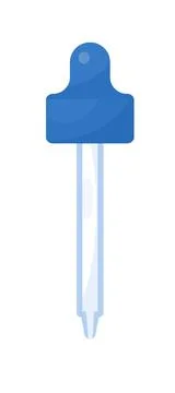 Pipette icon vector on the white background. Eye dropper Illustrazione stock