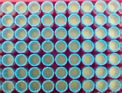 Pipette plastic tips Foto stock