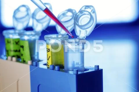 Pipetting liquid Stock Photos