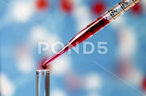 Pipetting liquid Stock Photos