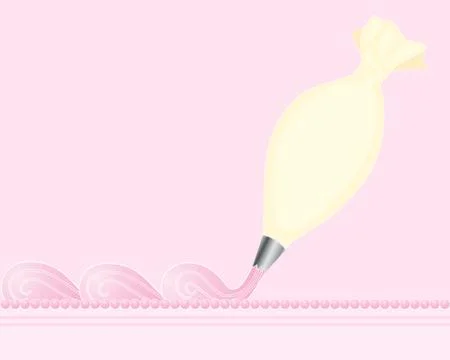 Piping bag Stock Illustration