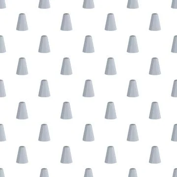 Piping bag tips creating seamless kitchen baking pattern Stock Illustration