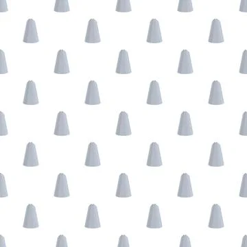 Piping icing nozzles creating decorative baking pattern Stock Illustration
